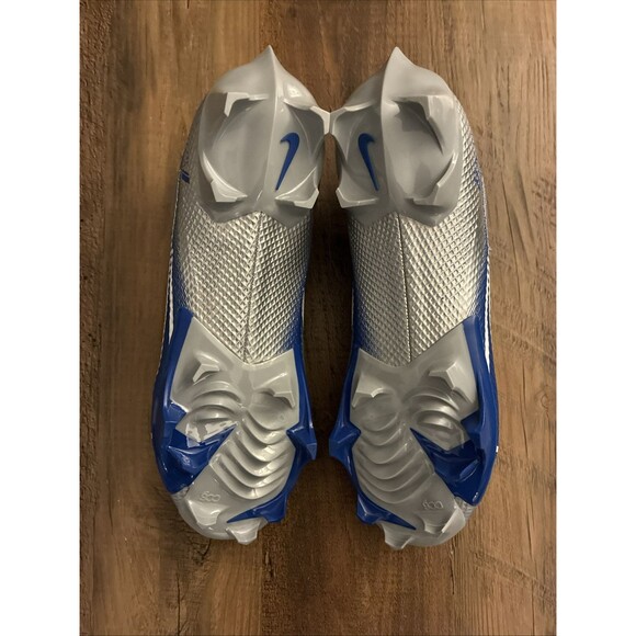 Nike Vapor Edge Speed 360 Silver Blue Football Cleats Size 8 CD0082-010 New - Picture 6 of 7